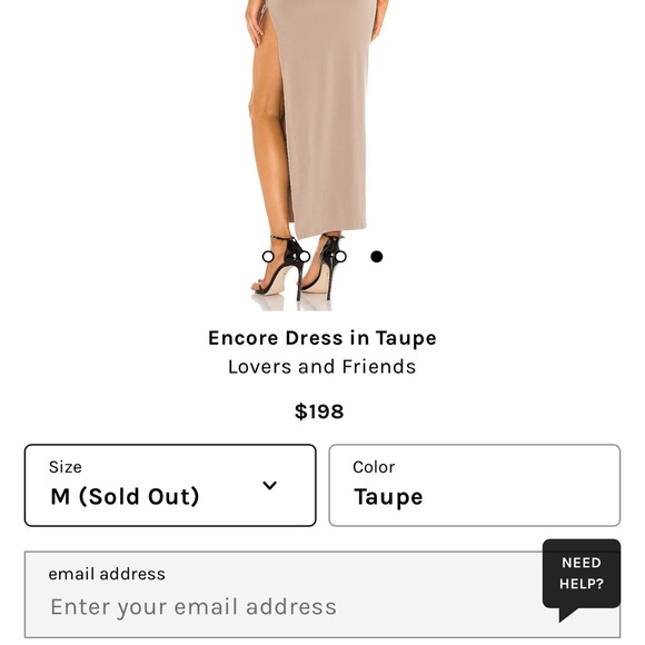 Lovers and Friends Encore Dress- Taupe - Picture 5 of 8